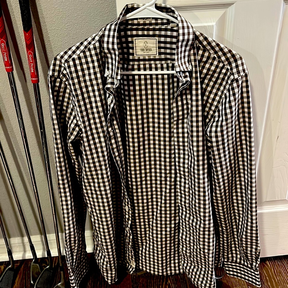Todd Snyder 15.5 fitted designer shirt